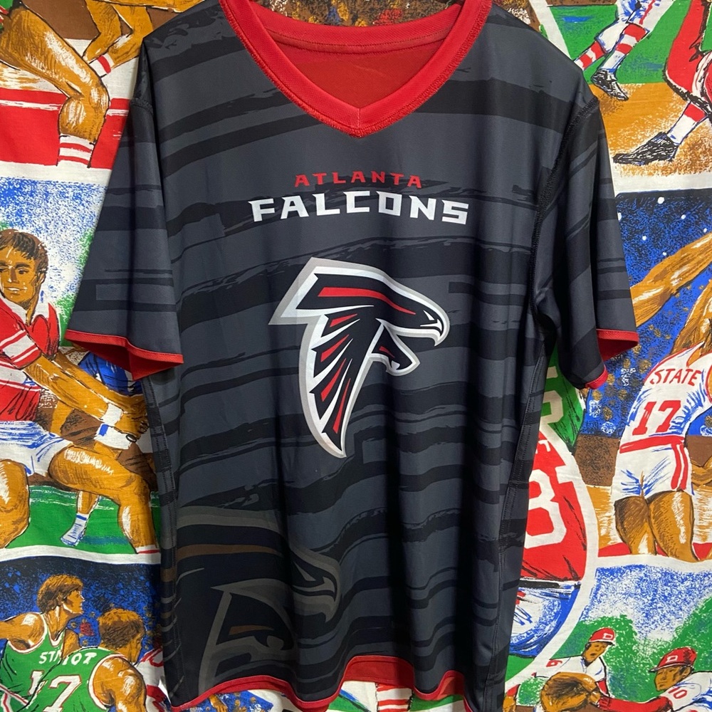 Mens Large Atlanta Falcons Flag Football Reversible Jersey - Picture 1 of 6